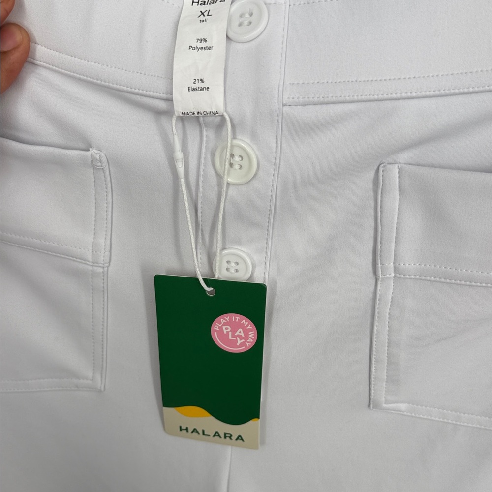 NWT Halara DayStretch High Waisted Pockets Straight Leg Casual  Pants size xl - Picture 4 of 6